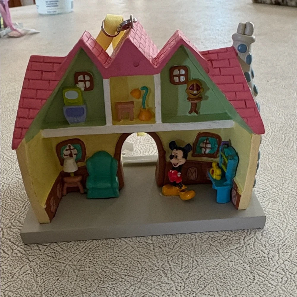 Disney Mickey Mouse house ornament NWT